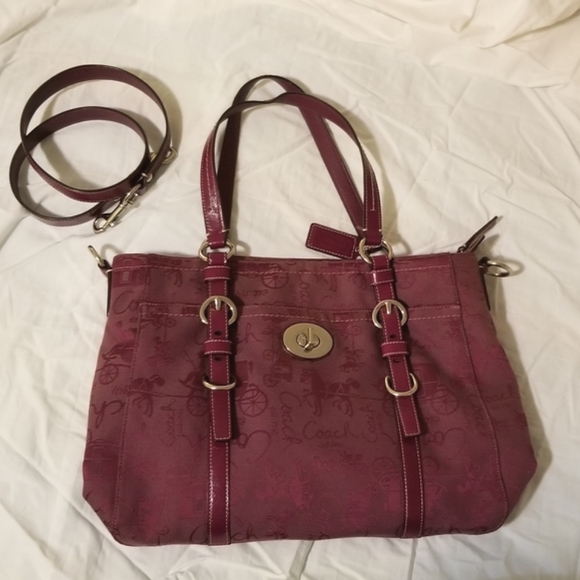 authentic COACH purple bag - Picture 3 of 10